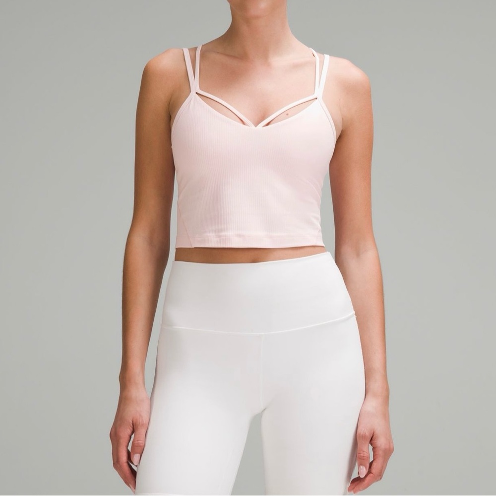 NWT Lululemon Align Strappy Ribbed Tank Light Support A/B Cup ~STMI Pink ~ Sz 4